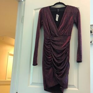 Windsor purple sparkly dress size small